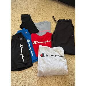 Champion Boys Bundle of 7 Tshirts Shorts Hoodies Size M READ DESC